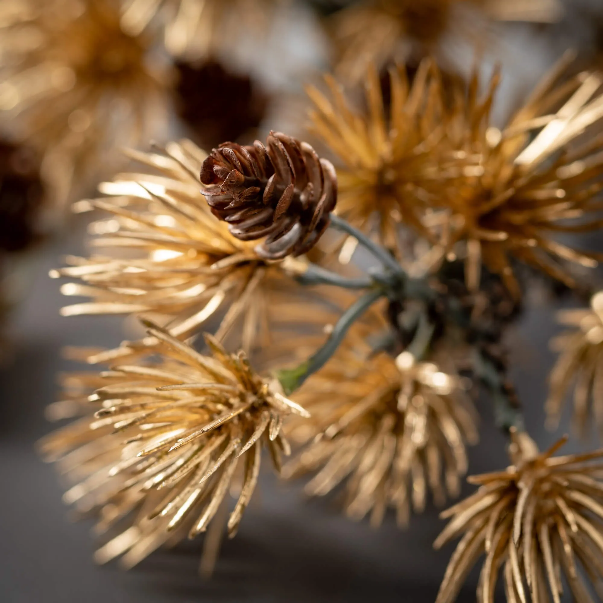 Gold Bunched Cedar Spray