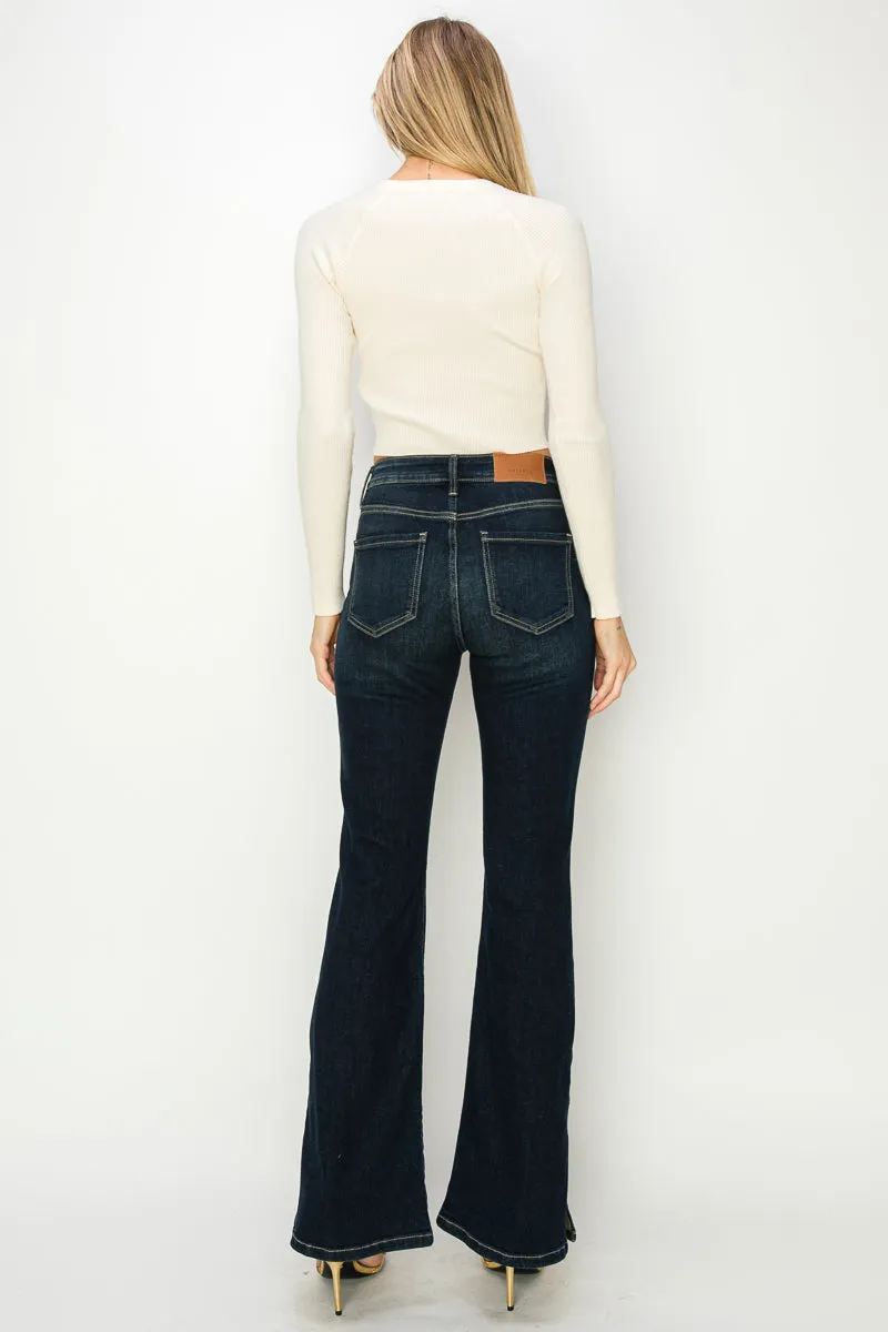 HIGH RISE FLARE JEANS