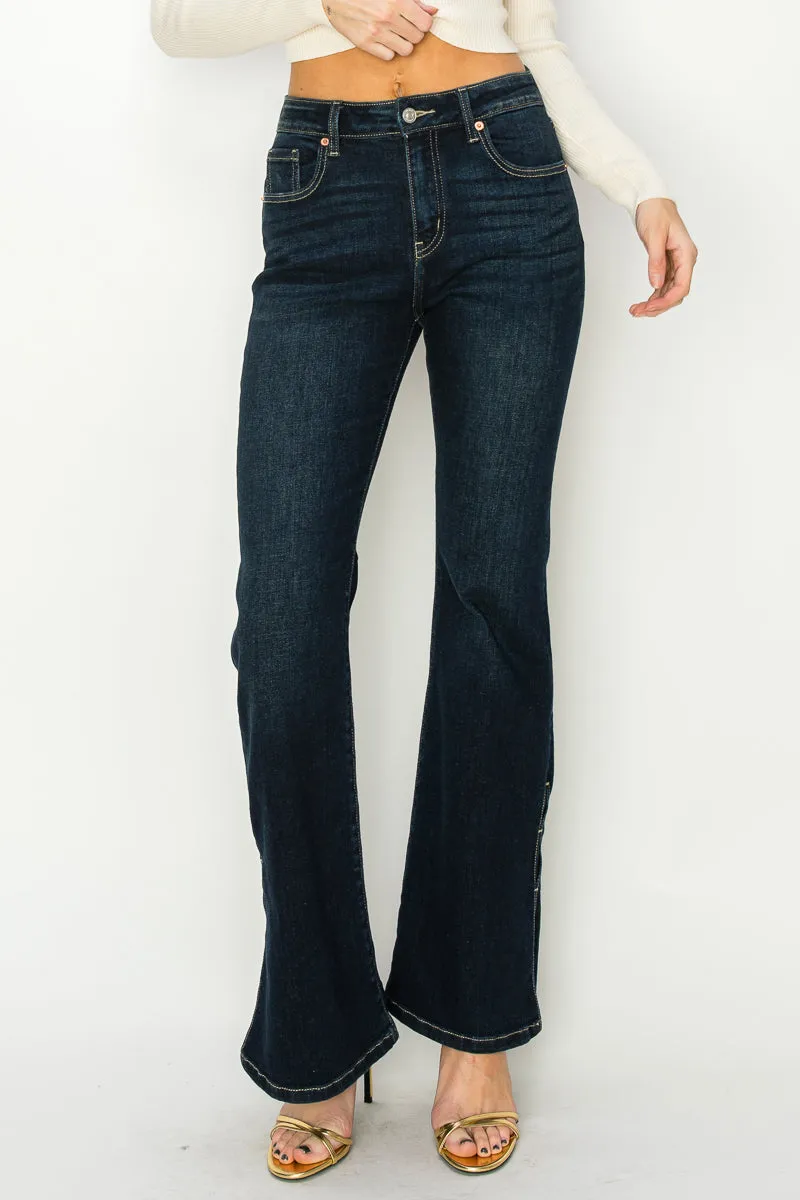 HIGH RISE FLARE JEANS