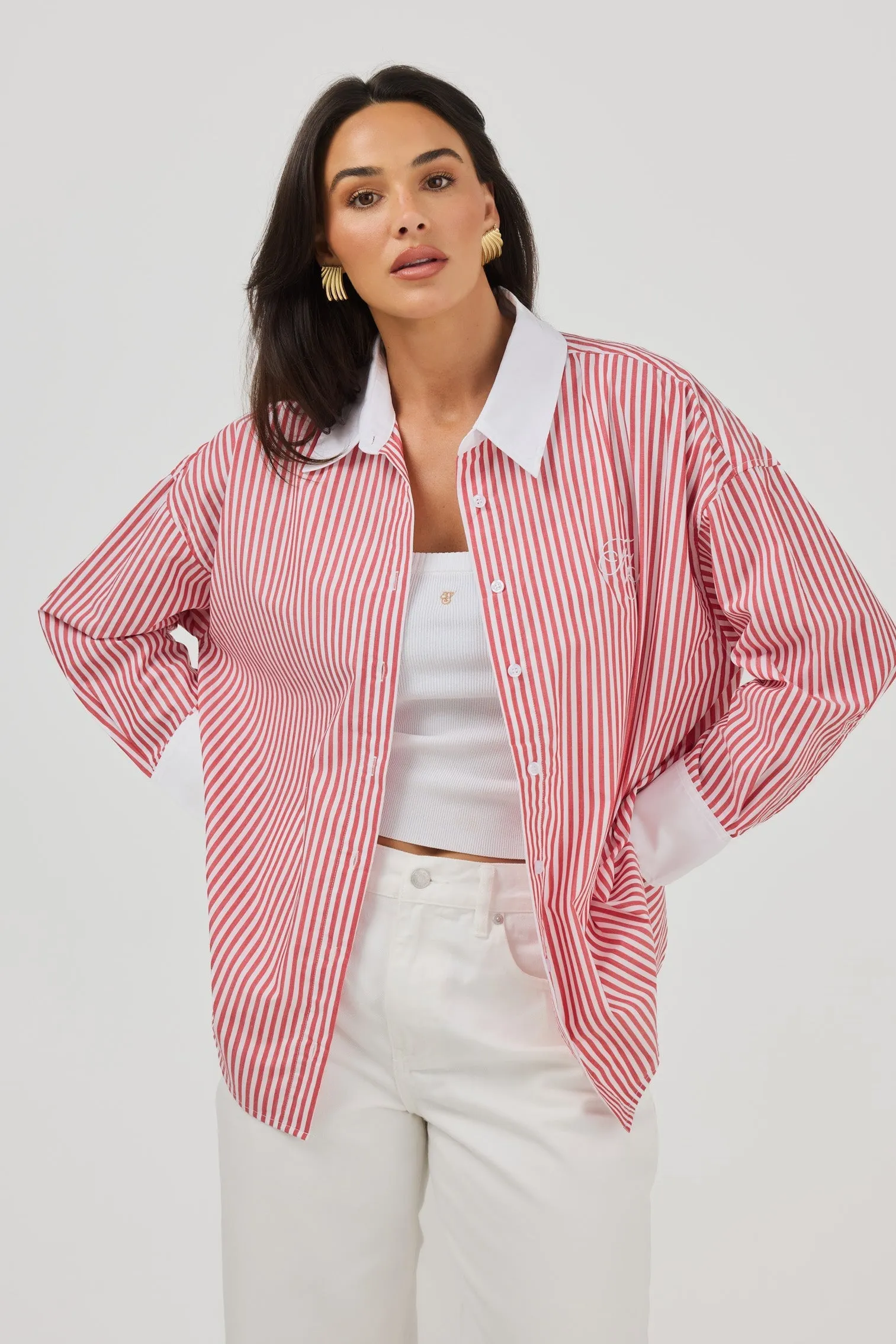 JD X TOAST Stripe Shirt - Red/White Stripe