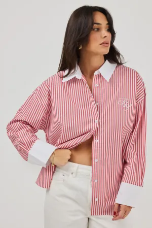 JD X TOAST Stripe Shirt - Red/White Stripe