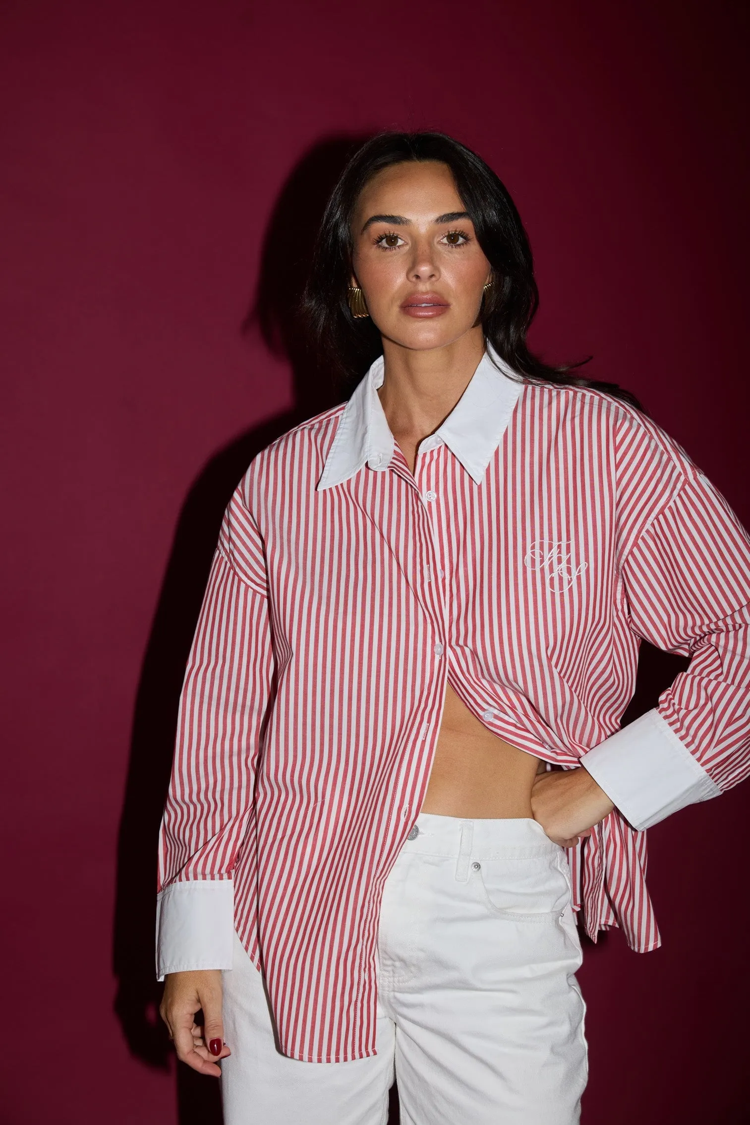 JD X TOAST Stripe Shirt - Red/White Stripe