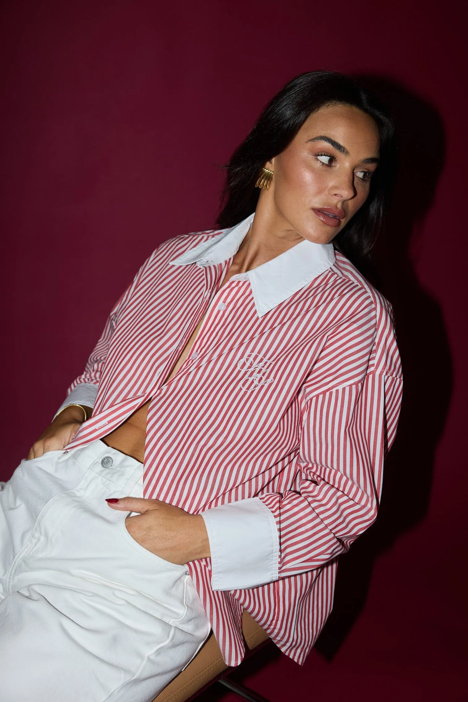 JD X TOAST Stripe Shirt - Red/White Stripe