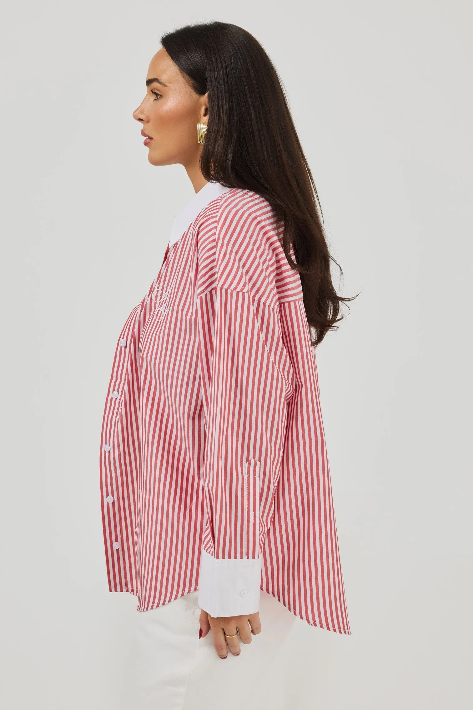 JD X TOAST Stripe Shirt - Red/White Stripe