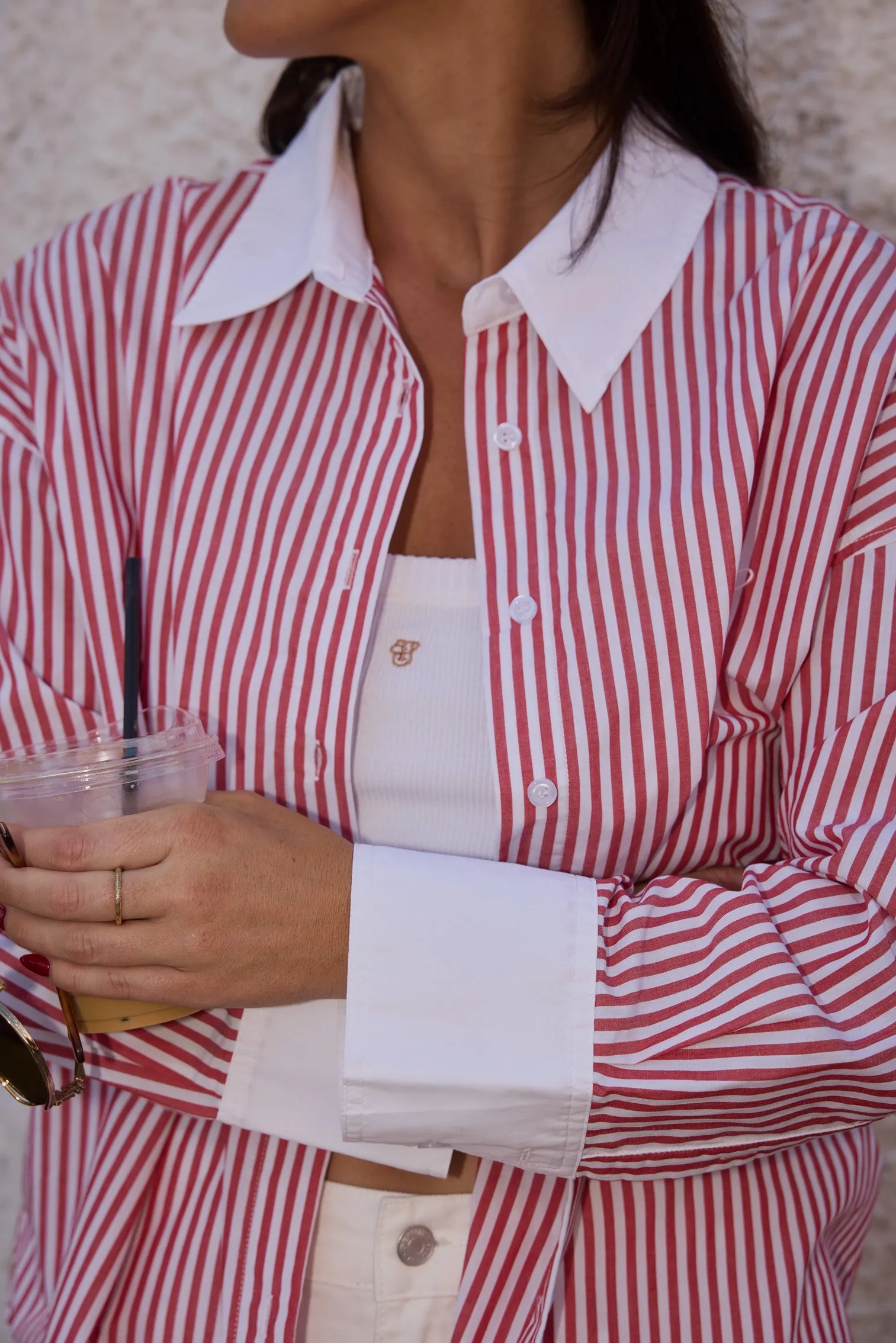 JD X TOAST Stripe Shirt - Red/White Stripe