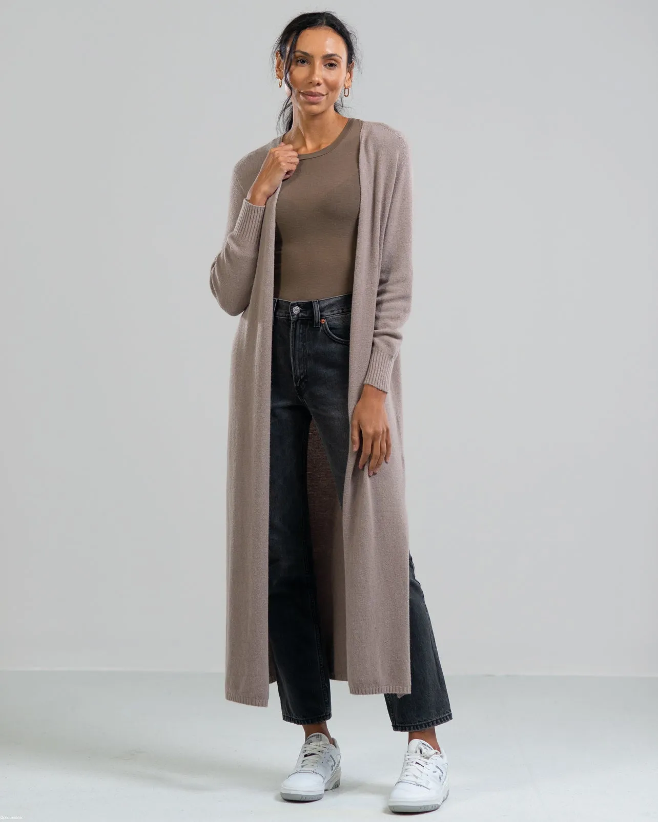 Longline Cardigan | Mocha