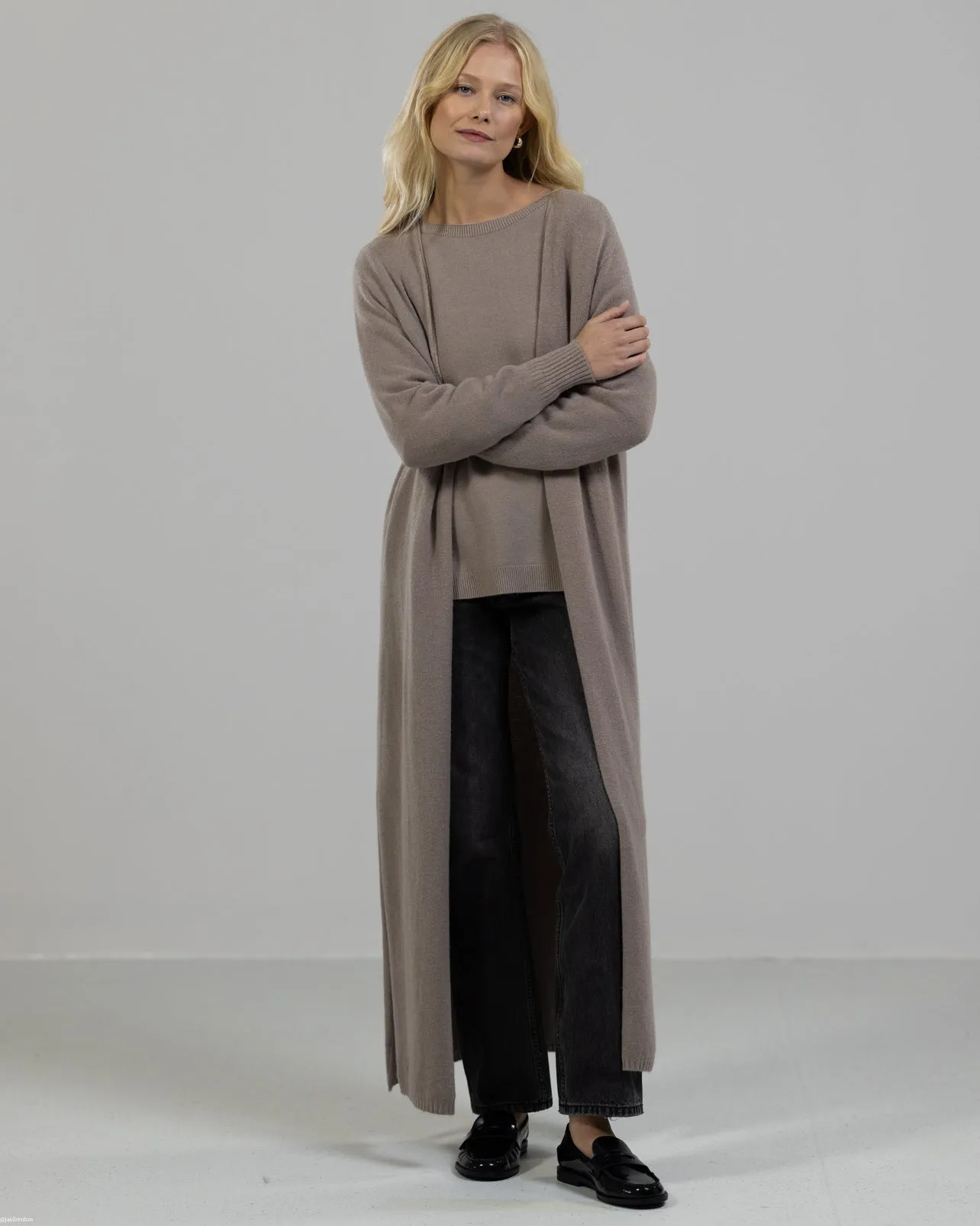 Longline Cardigan | Mocha