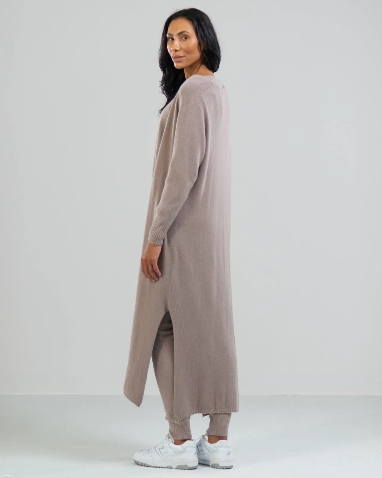 Longline Cardigan | Mocha