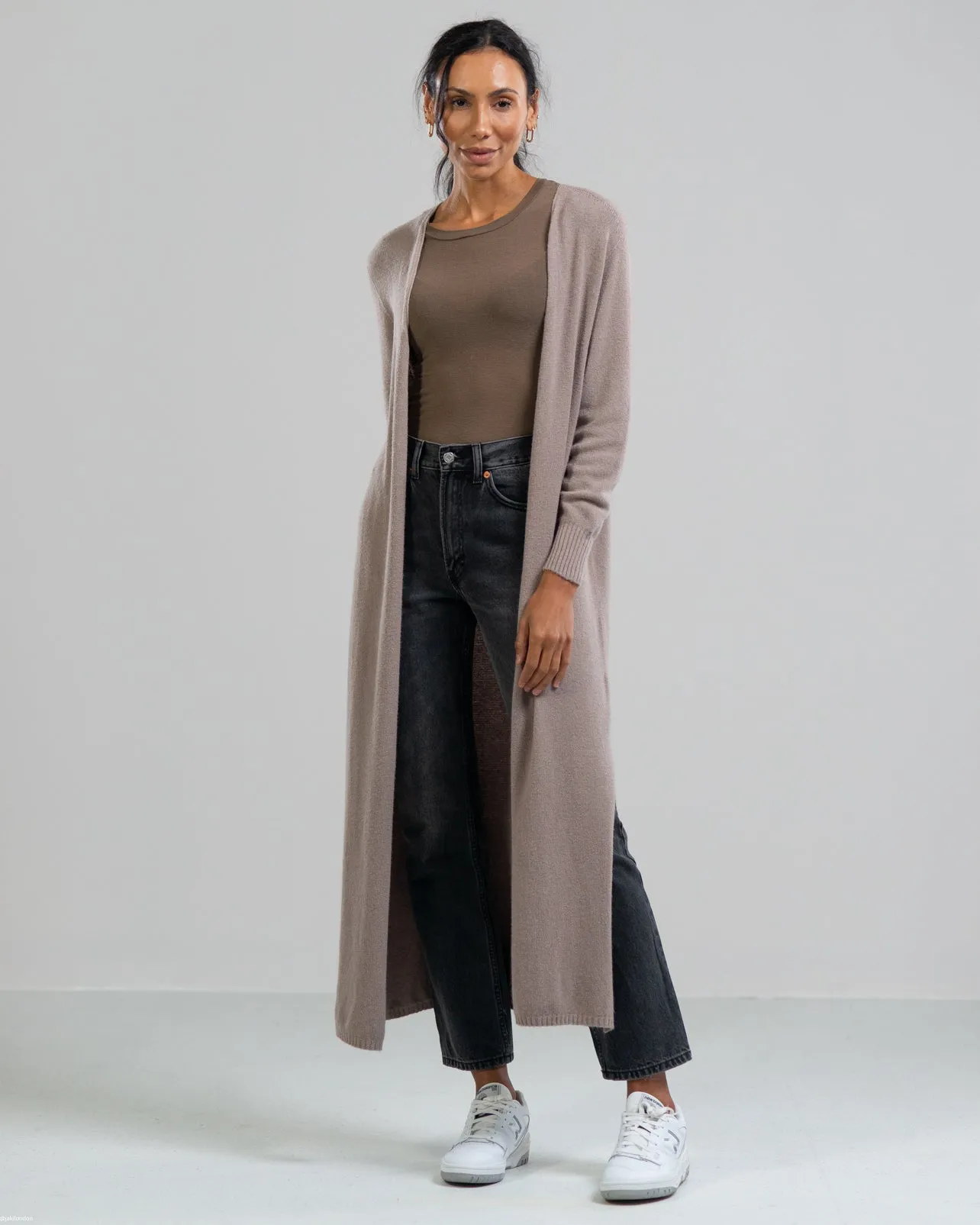 Longline Cardigan | Mocha