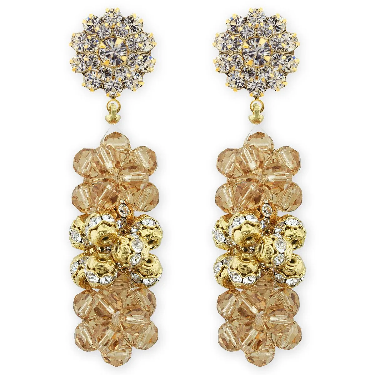 Multi-Cluster Statement Earrings