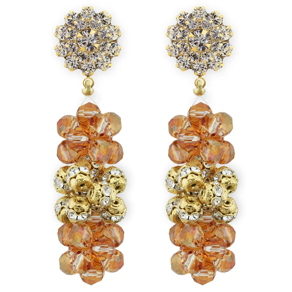 Multi-Cluster Statement Earrings