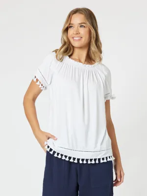 Off The Shoulder Top - White