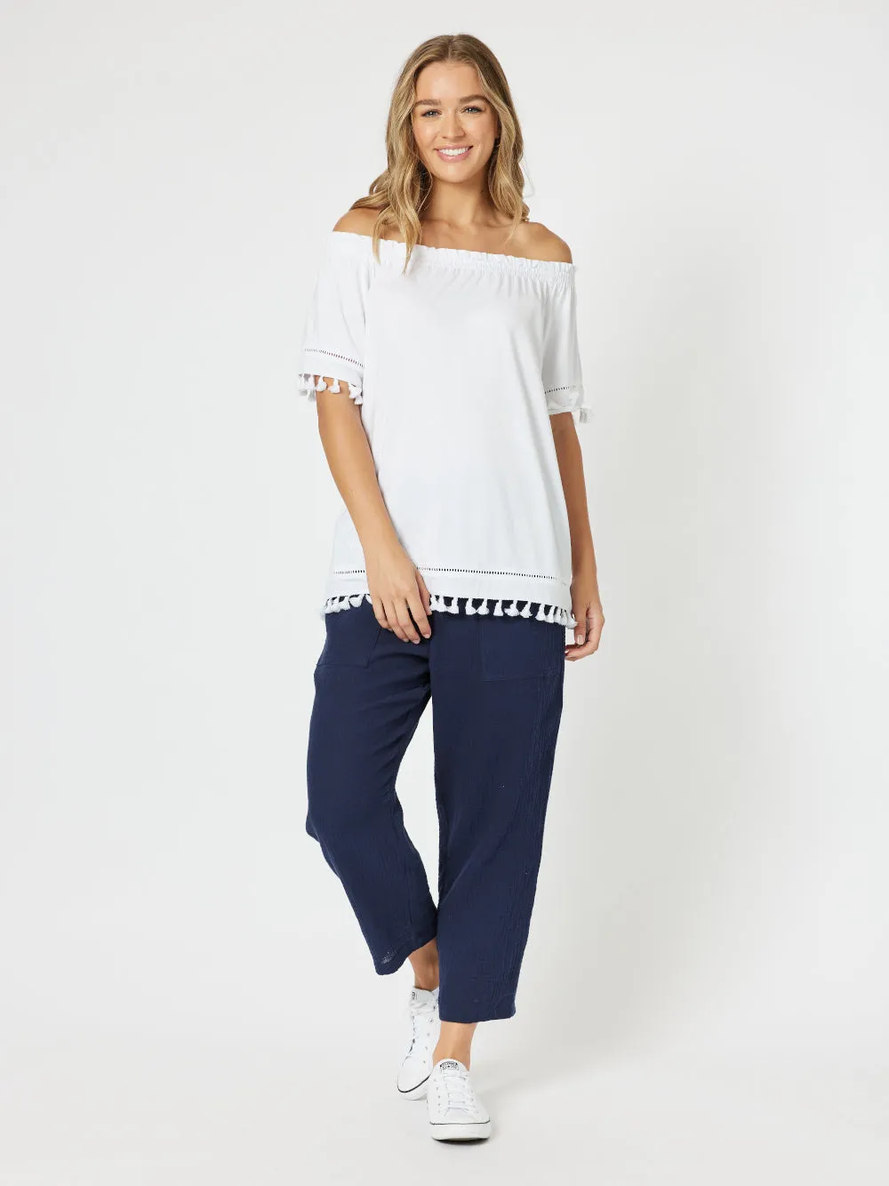 Off The Shoulder Top - White