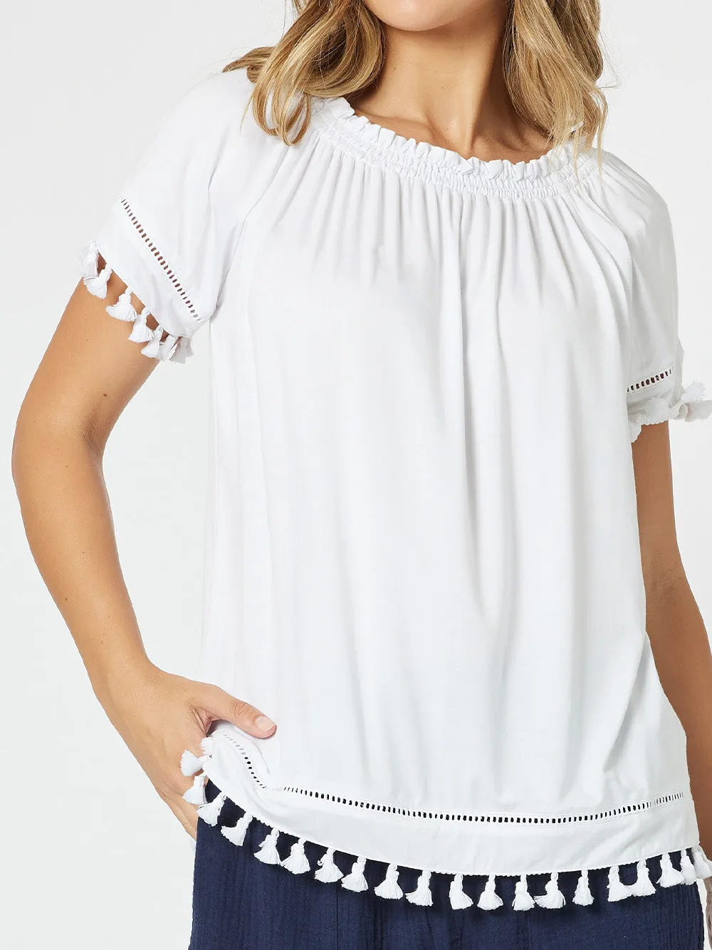 Off The Shoulder Top - White