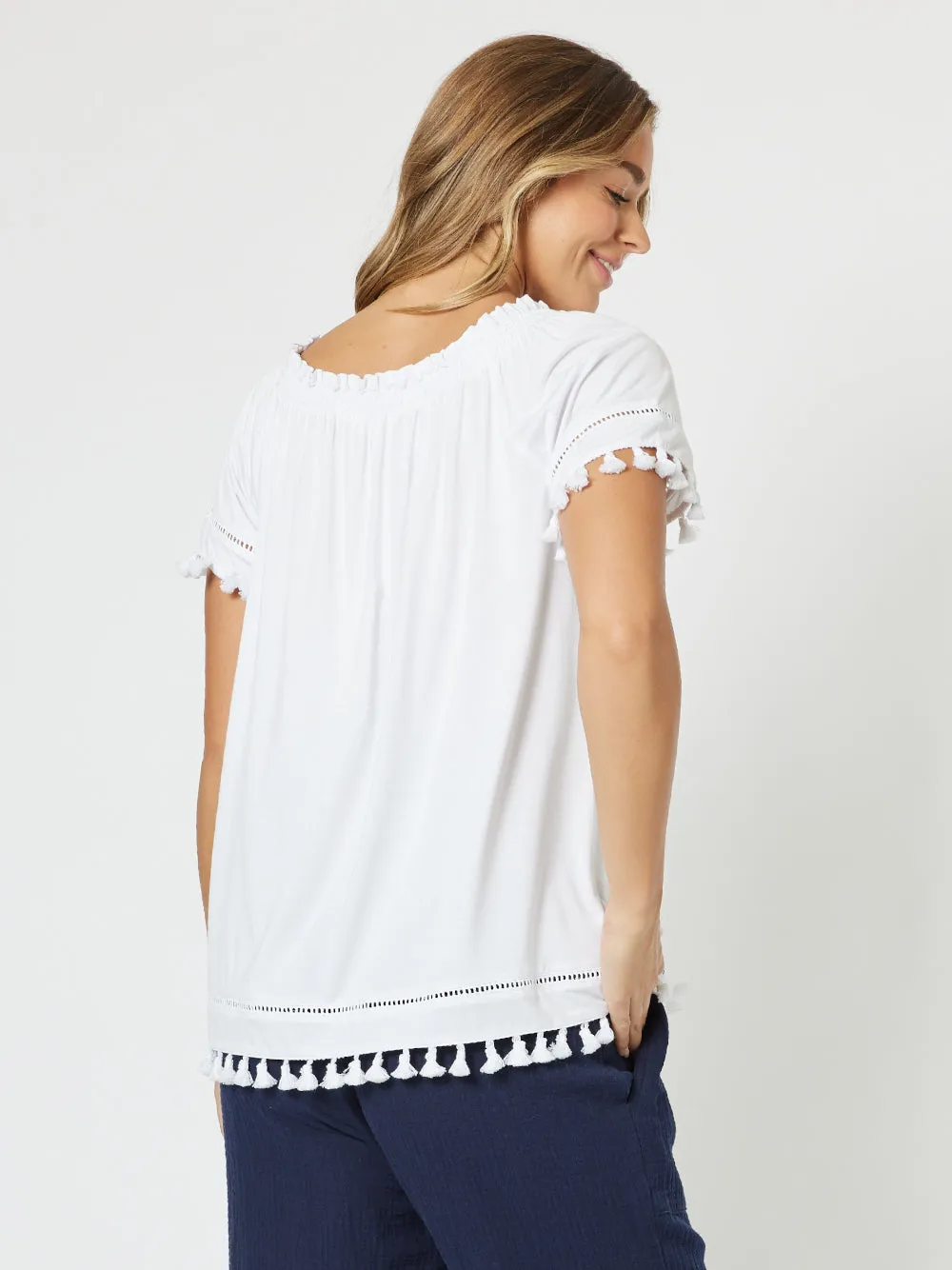 Off The Shoulder Top - White