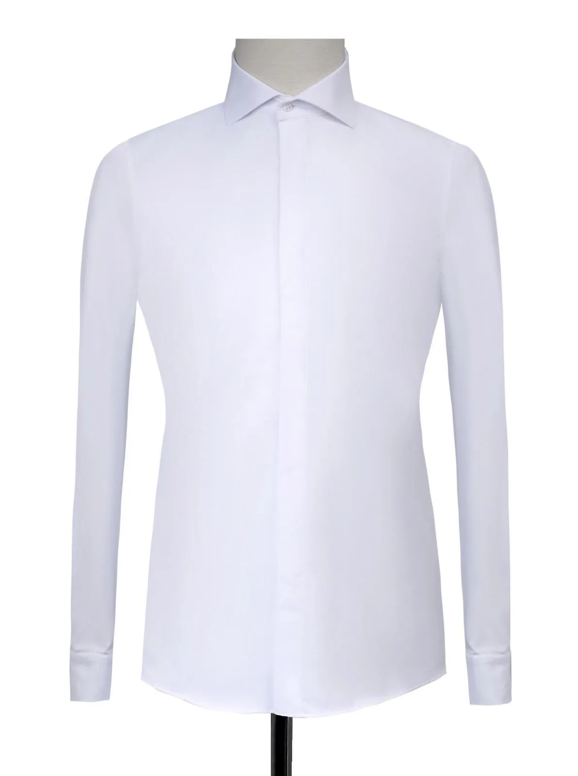 Plain White Tuxedo Shirt