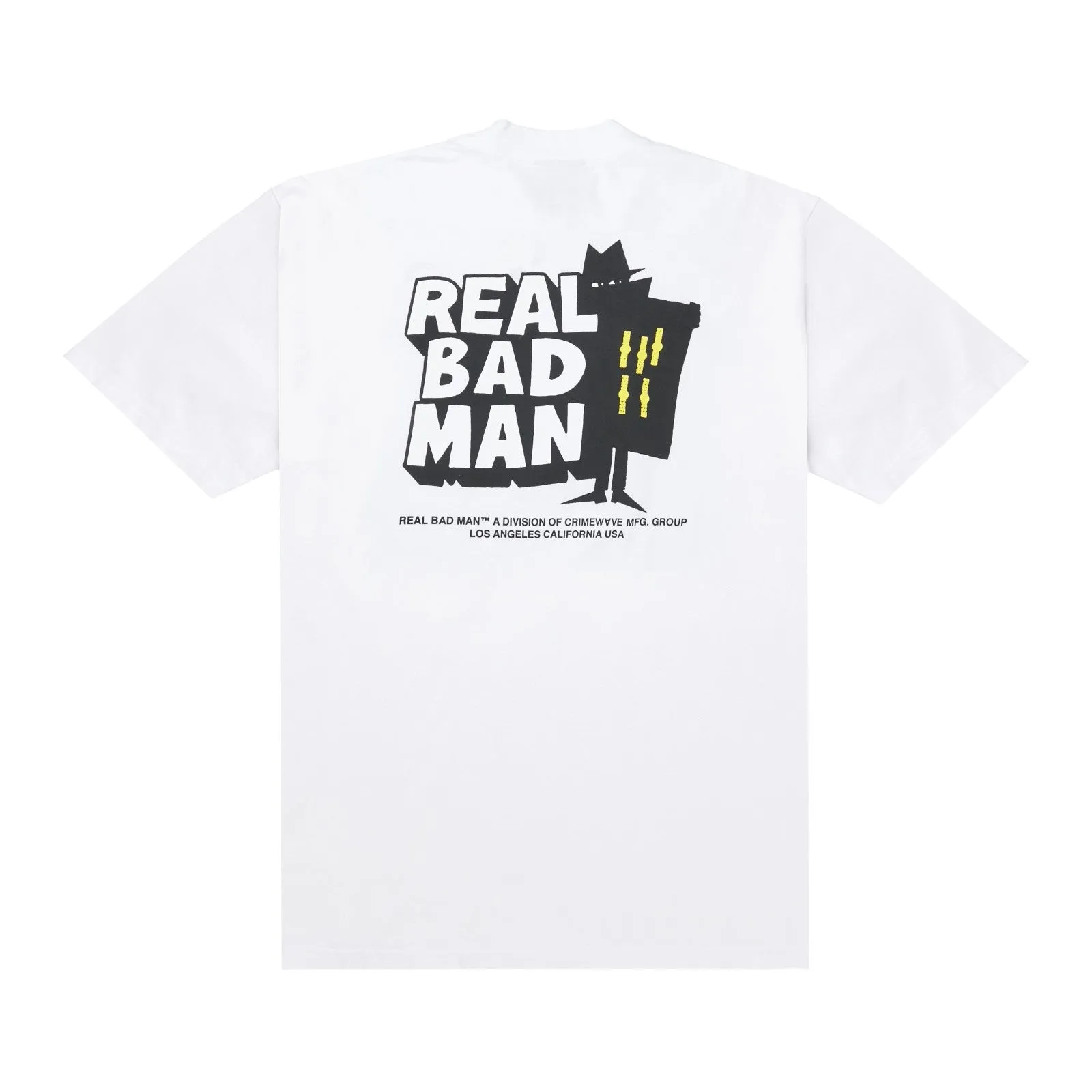 Real Bad Man CLASSIC (White) Mens T-Shirt RBM1302501