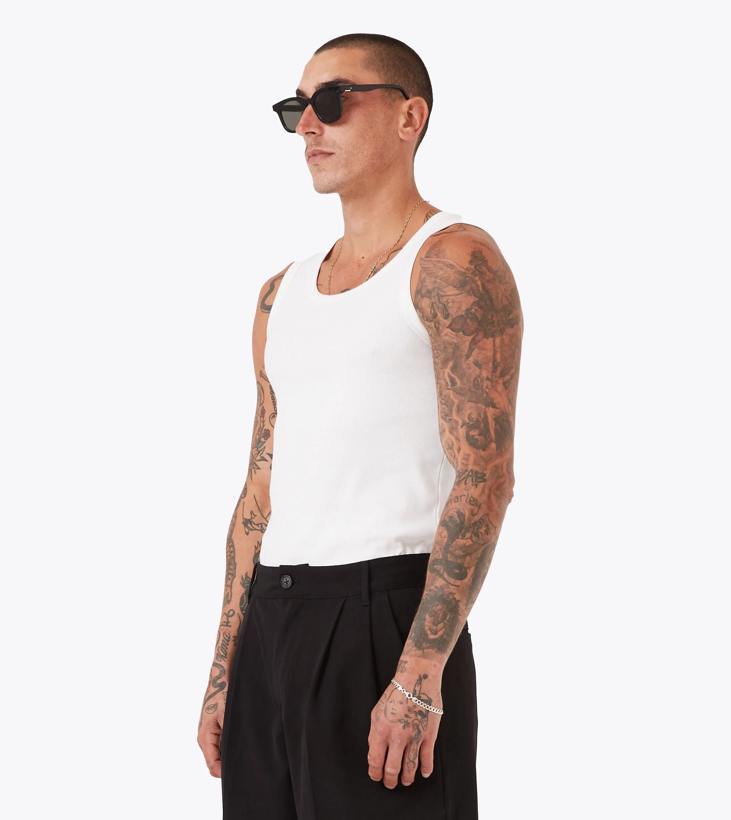 Rib Tank White