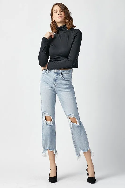 Risen Owen High Rise Crop Jeans [1-3XL]