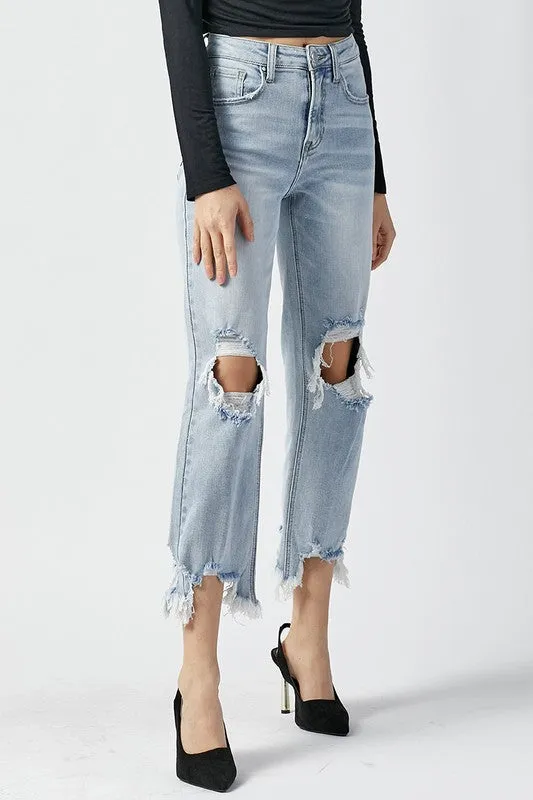 Risen Owen High Rise Crop Jeans [1-3XL]