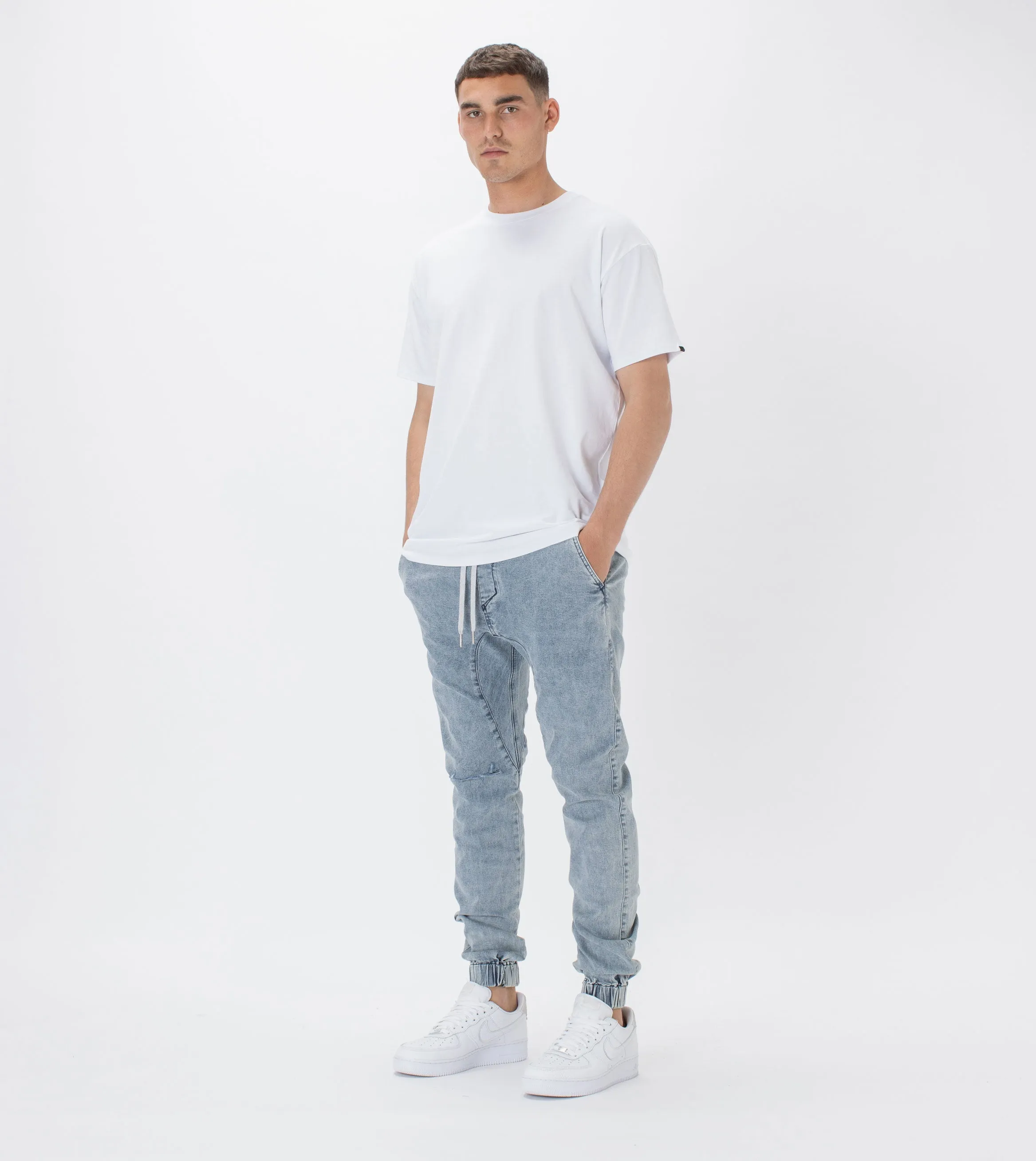 Sureshot Denim Jogger Mid Blonde