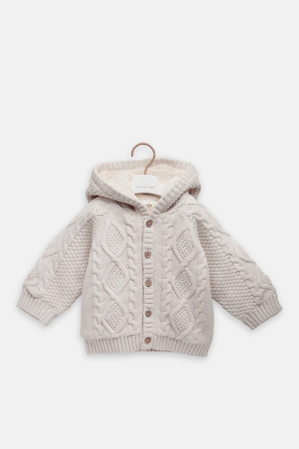 Unisex Winter Cable Knit Cardigan