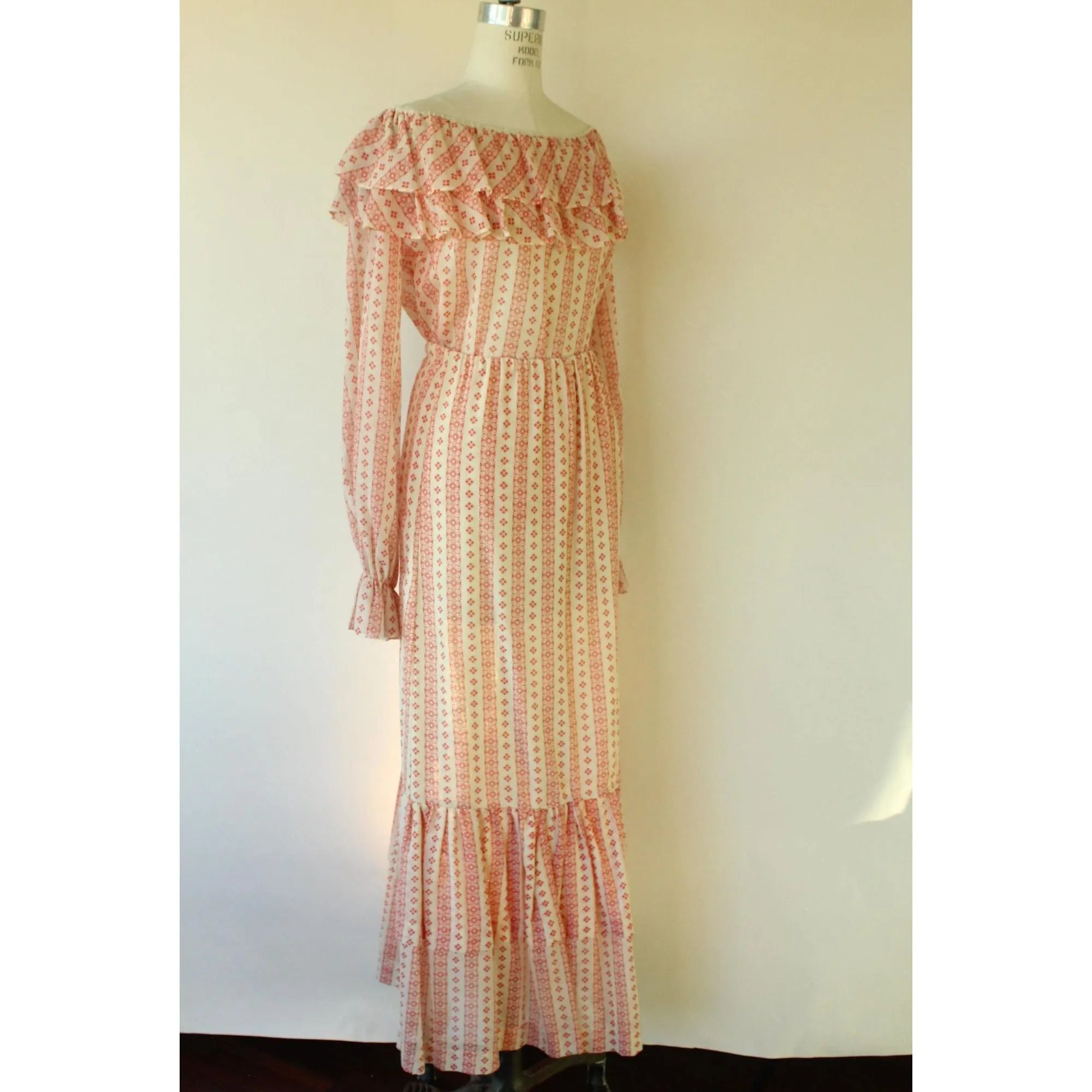 Vintage 1960s 1970s Peasant Style Skirt and Blouse by Neiman-Marcus