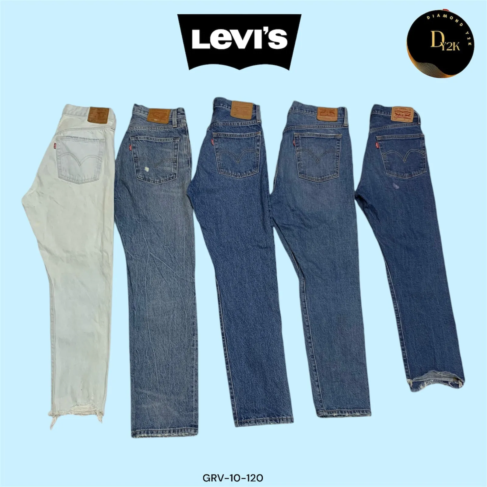 Vintage 501 and 550 and mix Levi’s Y2K Denim Pants – Classic Cool Vibes (GRV-10-120)