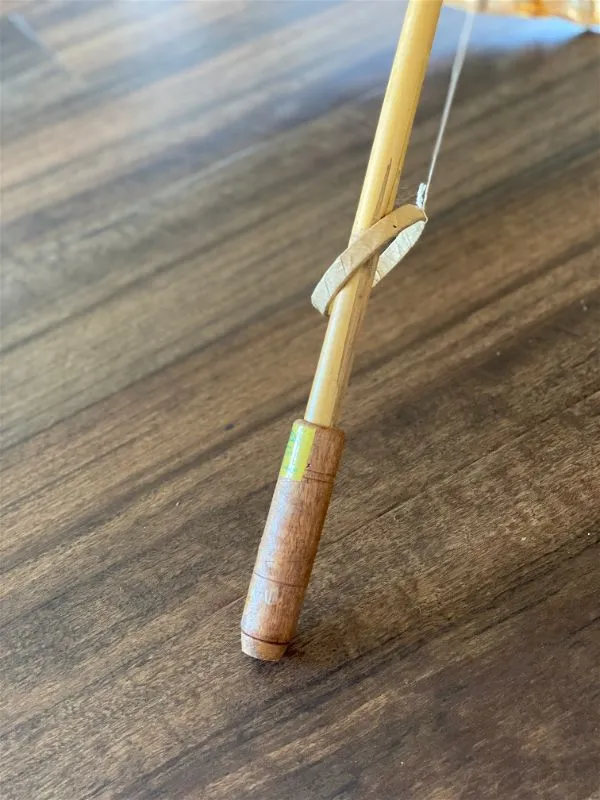 Vintage asian bamboo and paper Umbrella