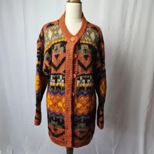 Vintage cardigan By Mohair Blend L