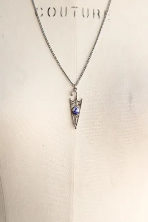 Vintage Delft Umbrella Shaped Necklace