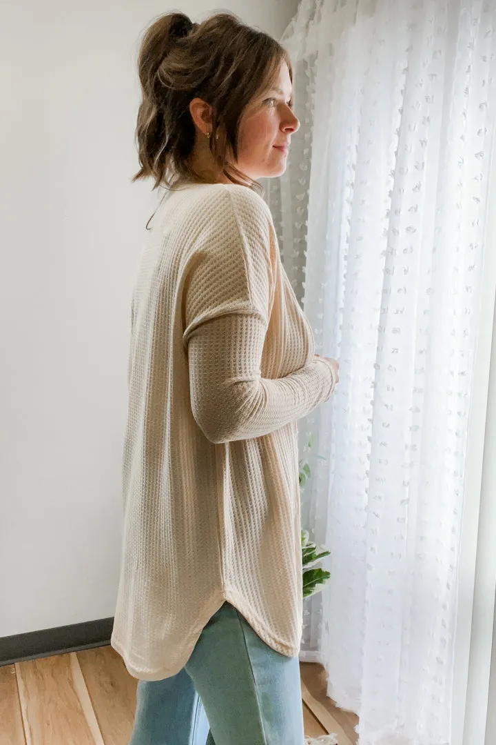 Waffle Knit Cardigan