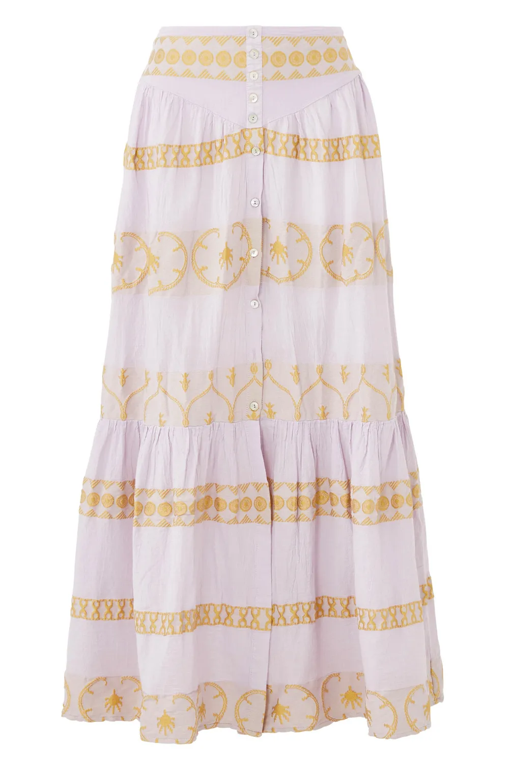 Zakar Maxi Skirt in Basiliko Lilac